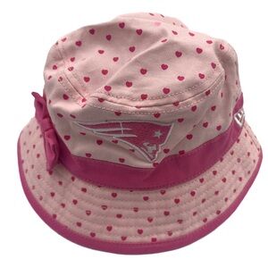 New England Patriots Hat | Pink Toddler Hat | Toddler Bucket Hat Girls Patriots